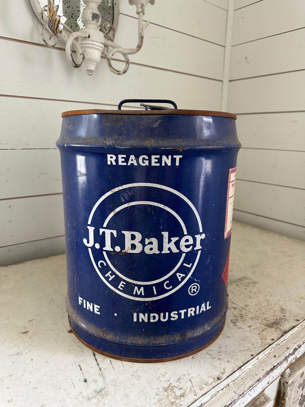 JT Baker Vintage Chemical Drum