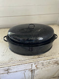 Black Speckeled Enamel Roaster