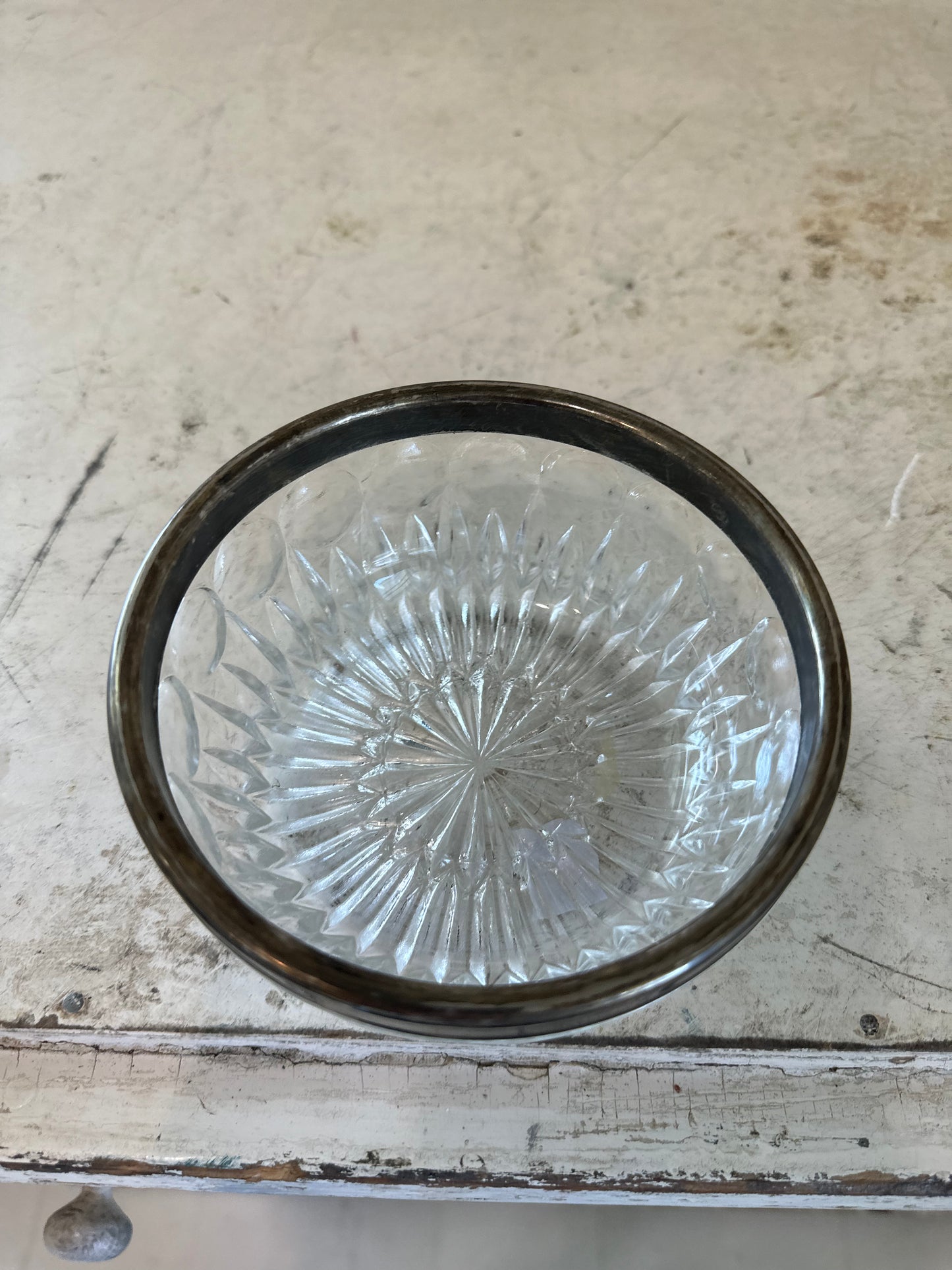 Silver rimmed small bowl