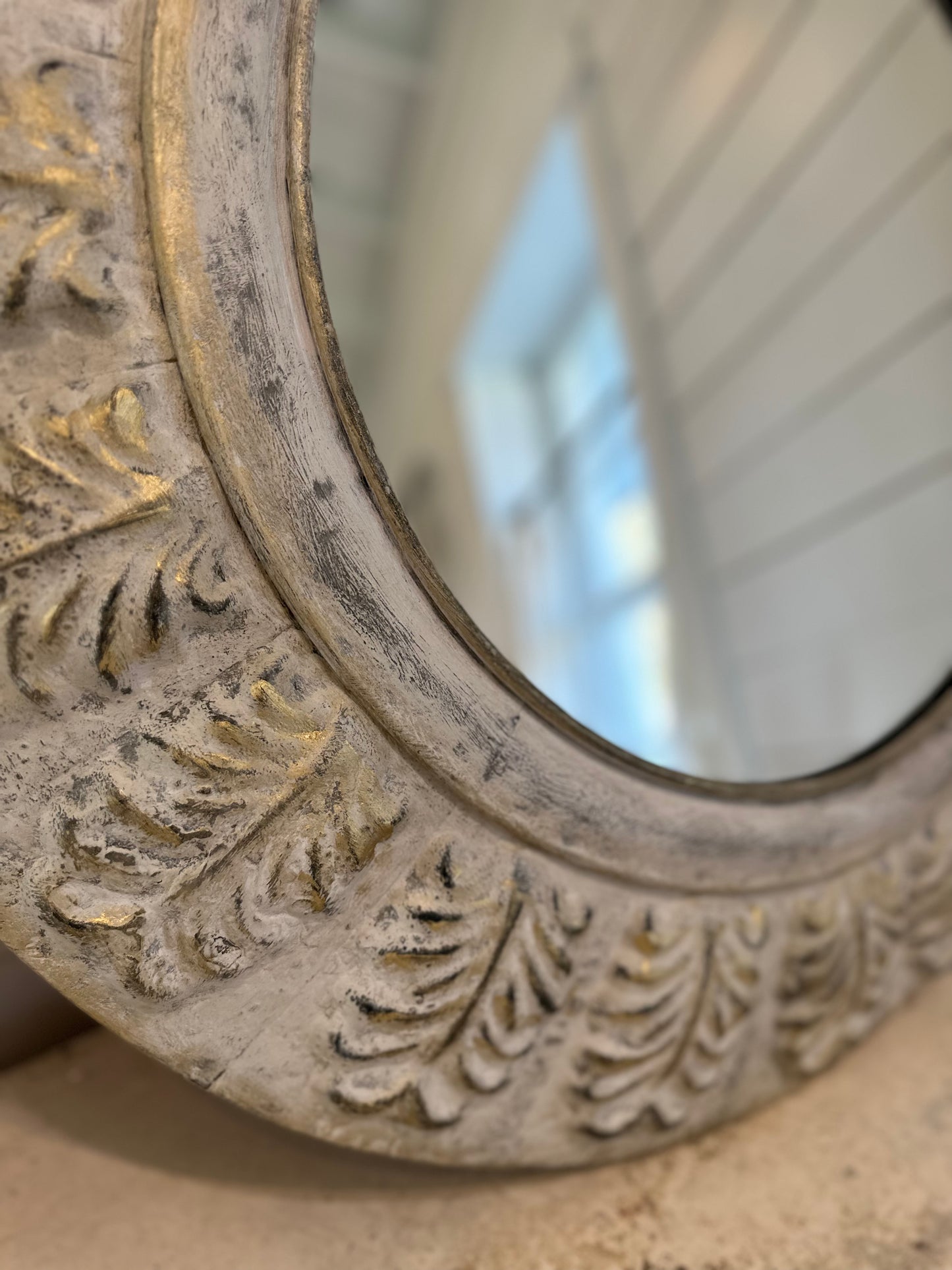 Hand Painted French Country Mirror