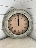 Large Clock - hand painted does not have glass