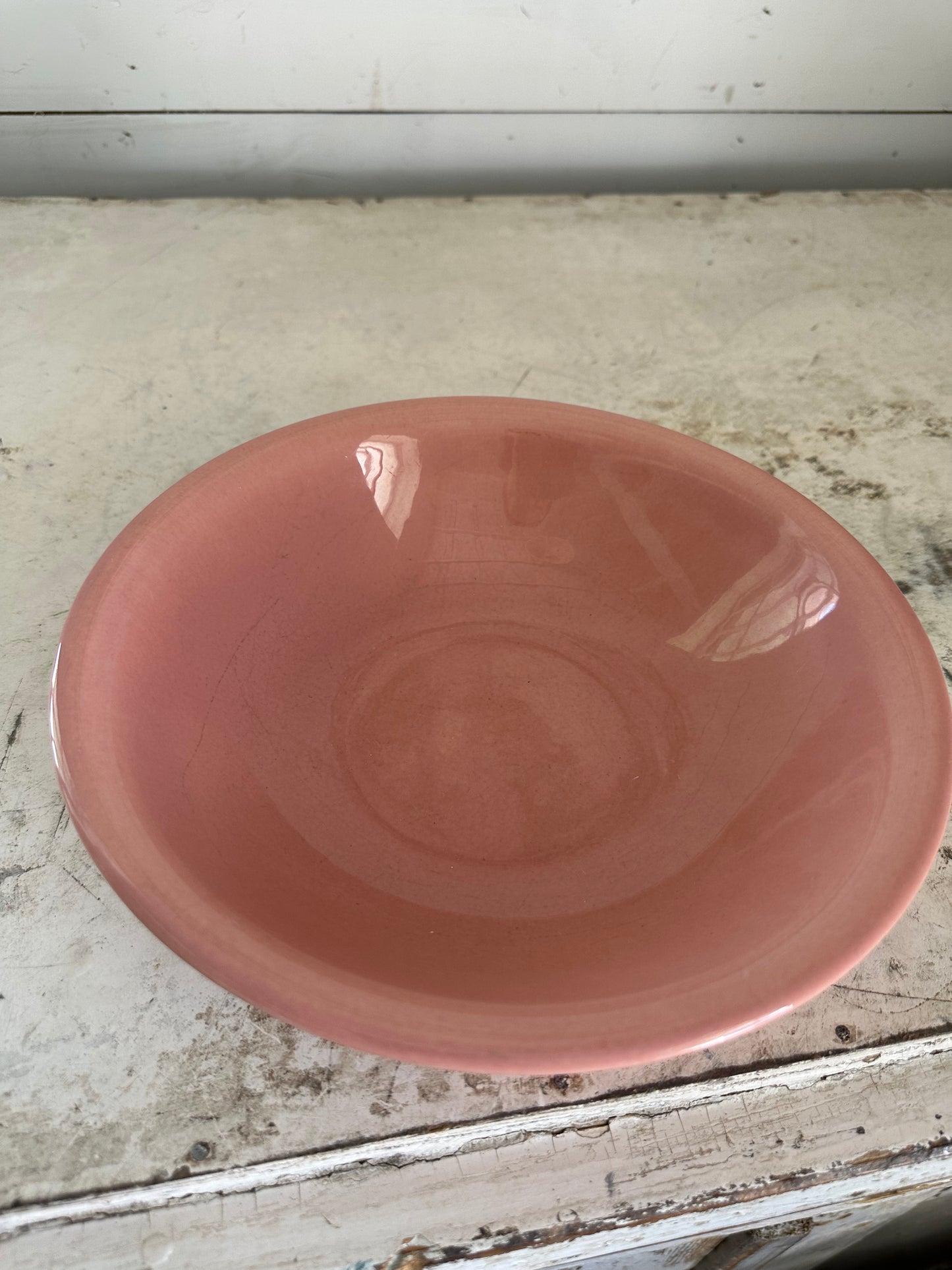Vintage Sunset California Pottery Salmon color bowl