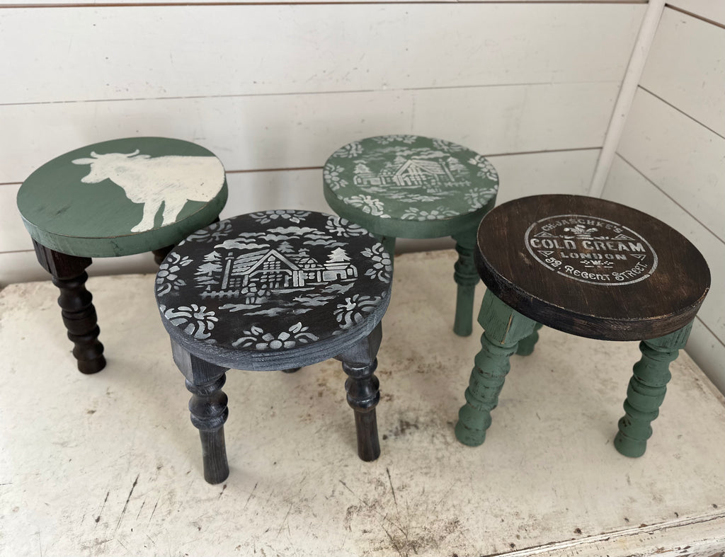 Handmade Solid Wood Milking stool - sold individually
