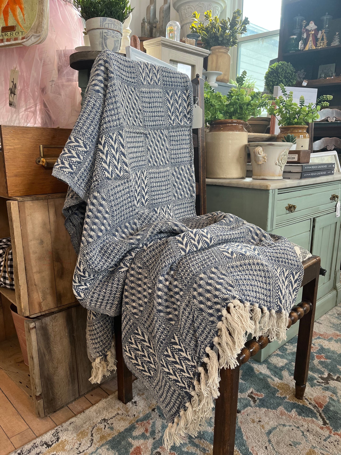 Patterned Cotton Throw