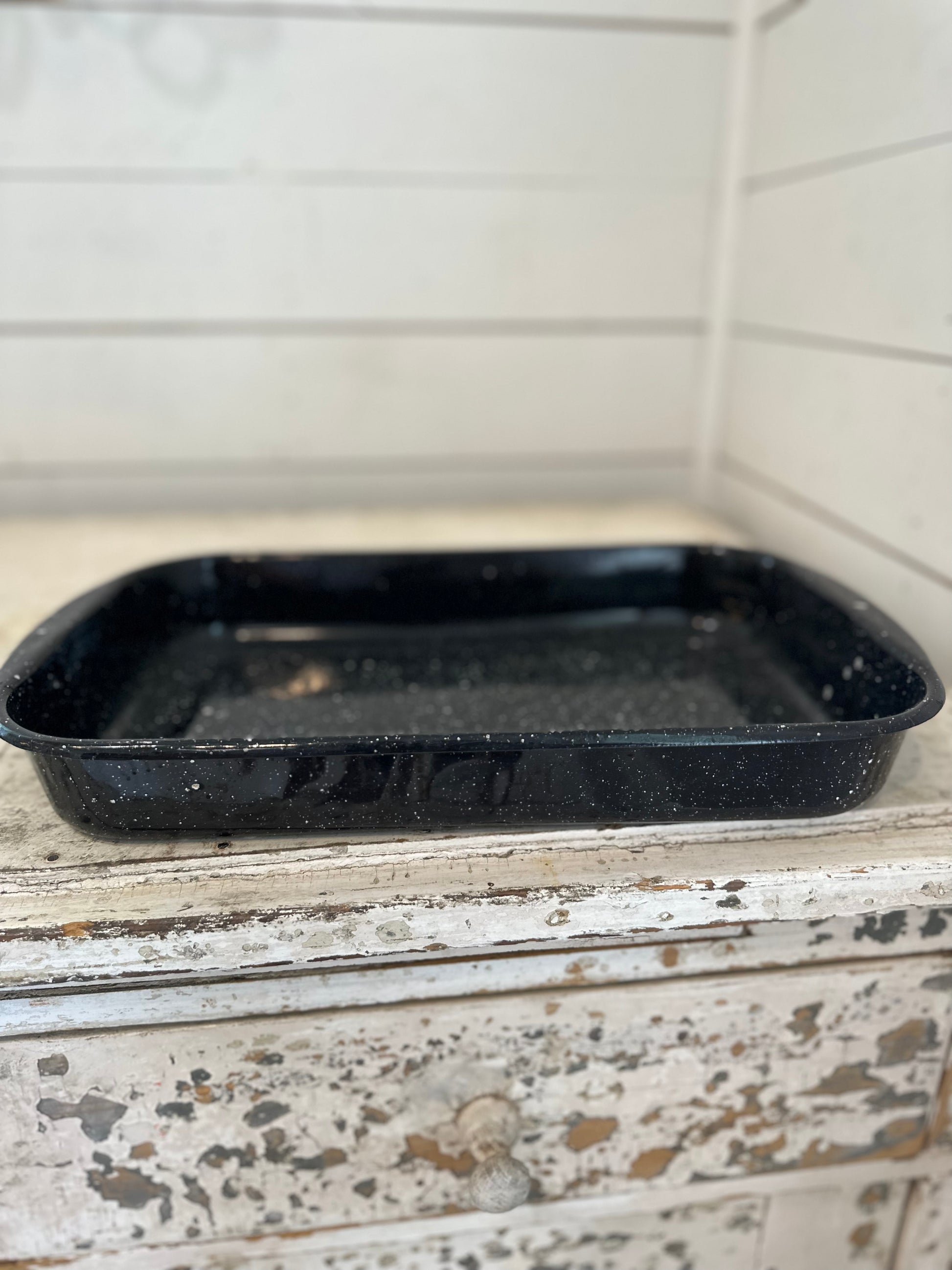 Black Speckled Enamel Tray – Jami Ray Vintage