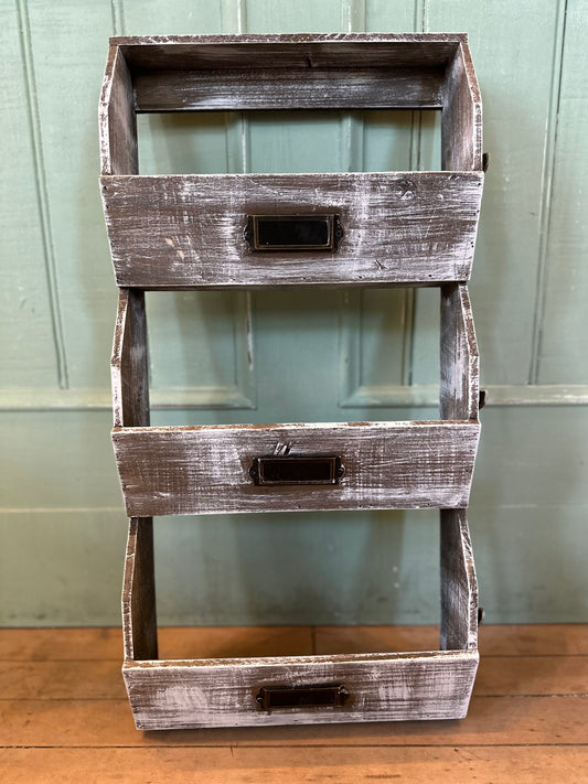 Reclaimed Finish Wall Organizer