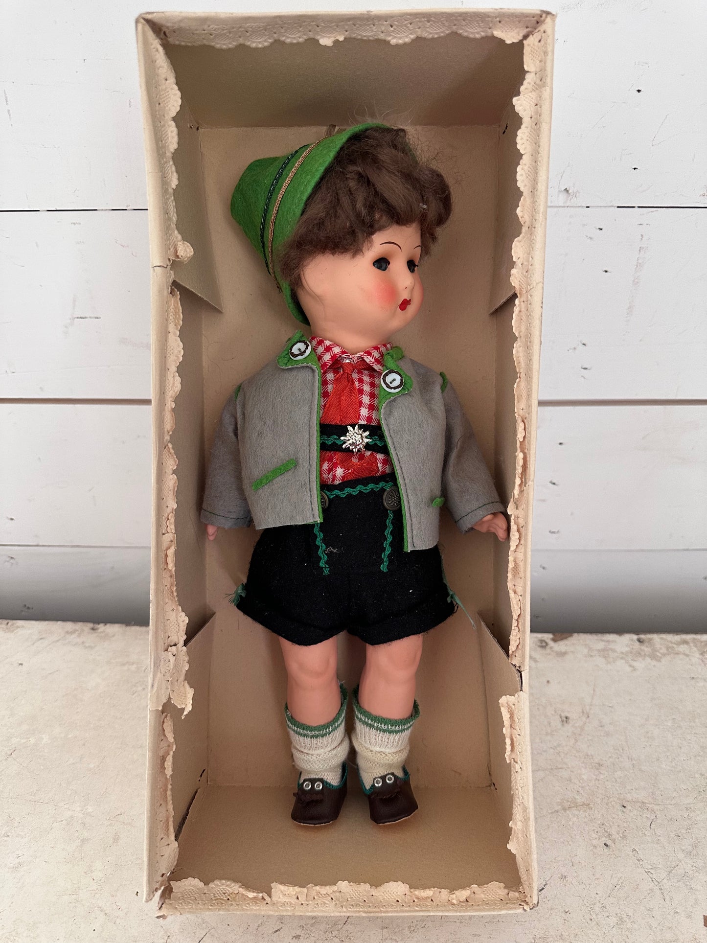 Schneider Bavarian Boy Doll in original box