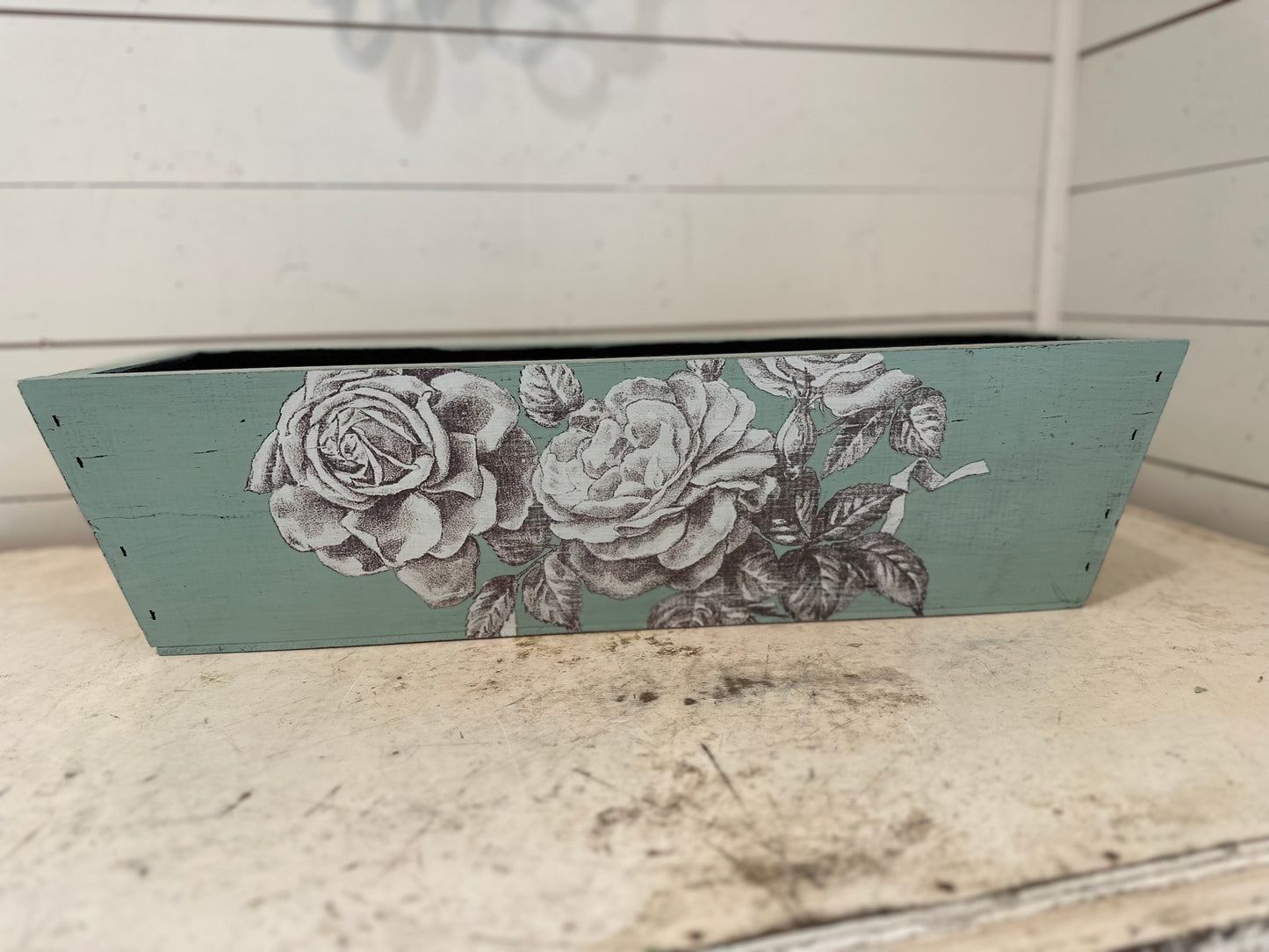 Ameraucana Floral Wooden Box - Hand Painted