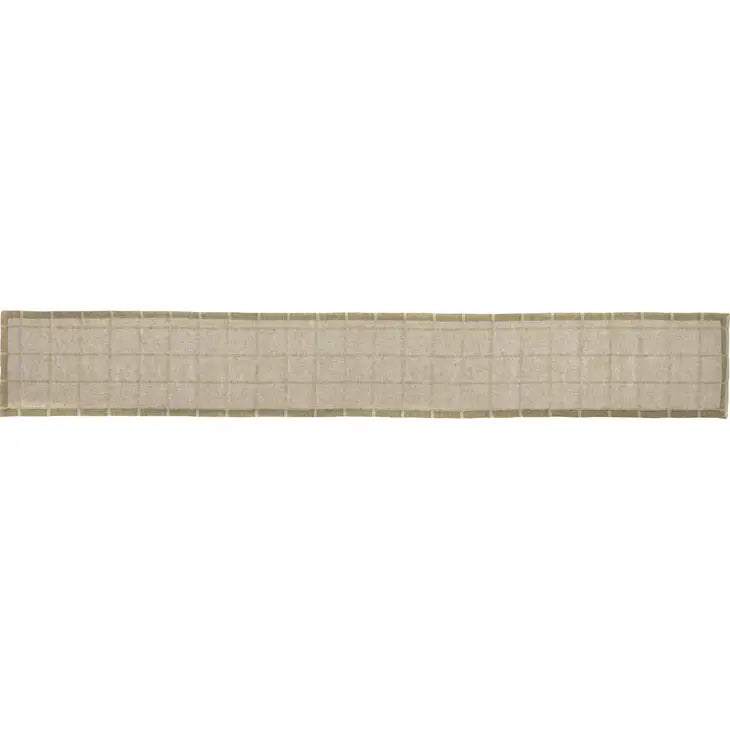 Julie Olive Plaid Runner 13X90
