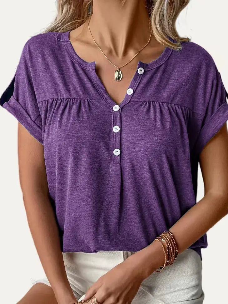 Purple Short Sleeve Top