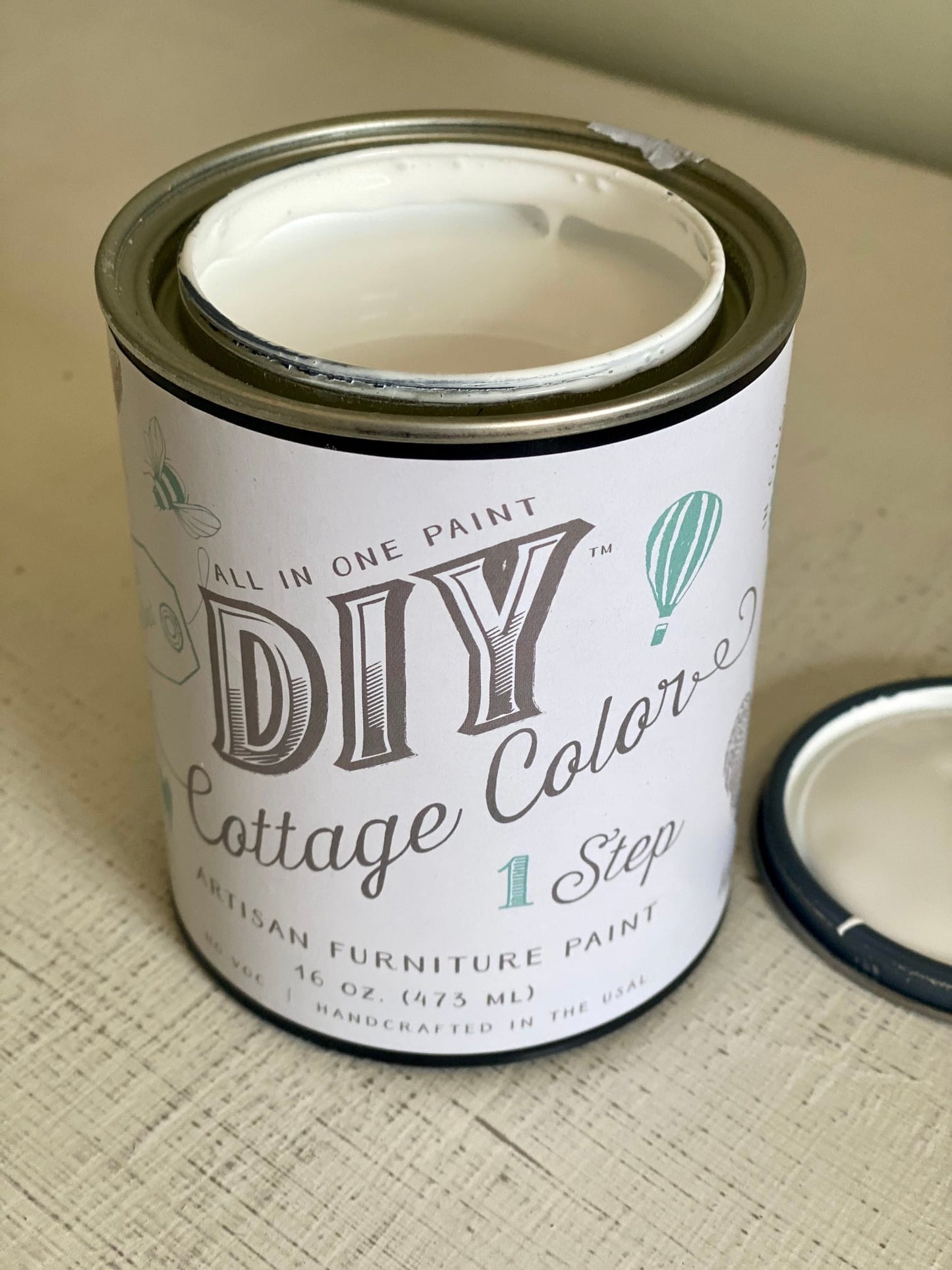 White Linen | DIY Cottage Color One Step Paint Curated by Jami Ray Vintage