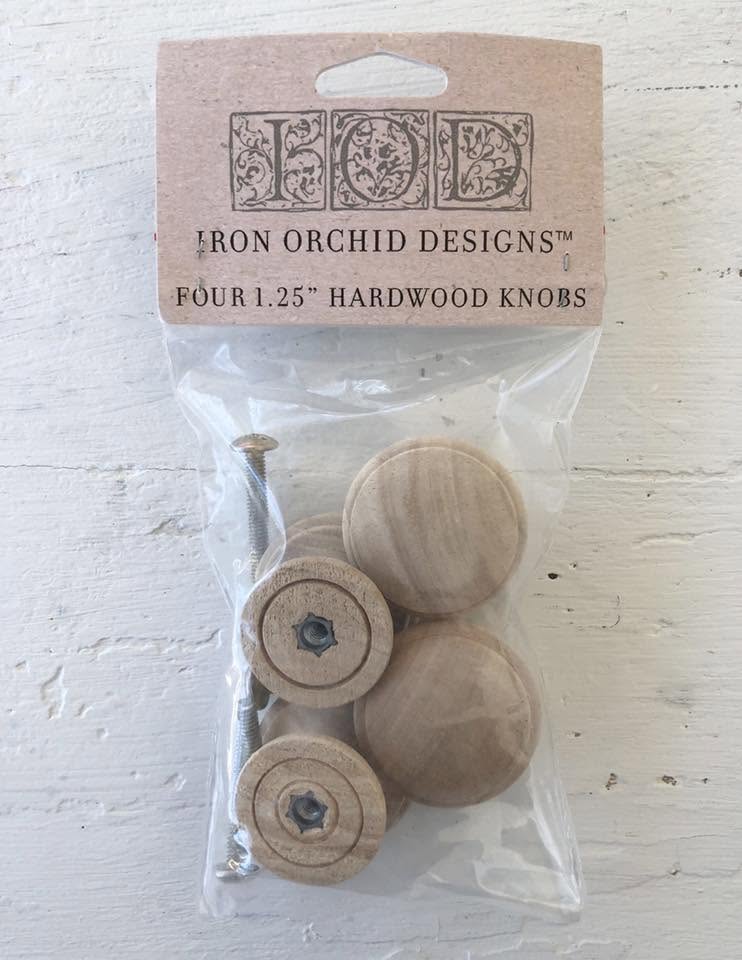 IOD Hardwood Knobs – Set of 4 | Discontinued & Hard to Find!