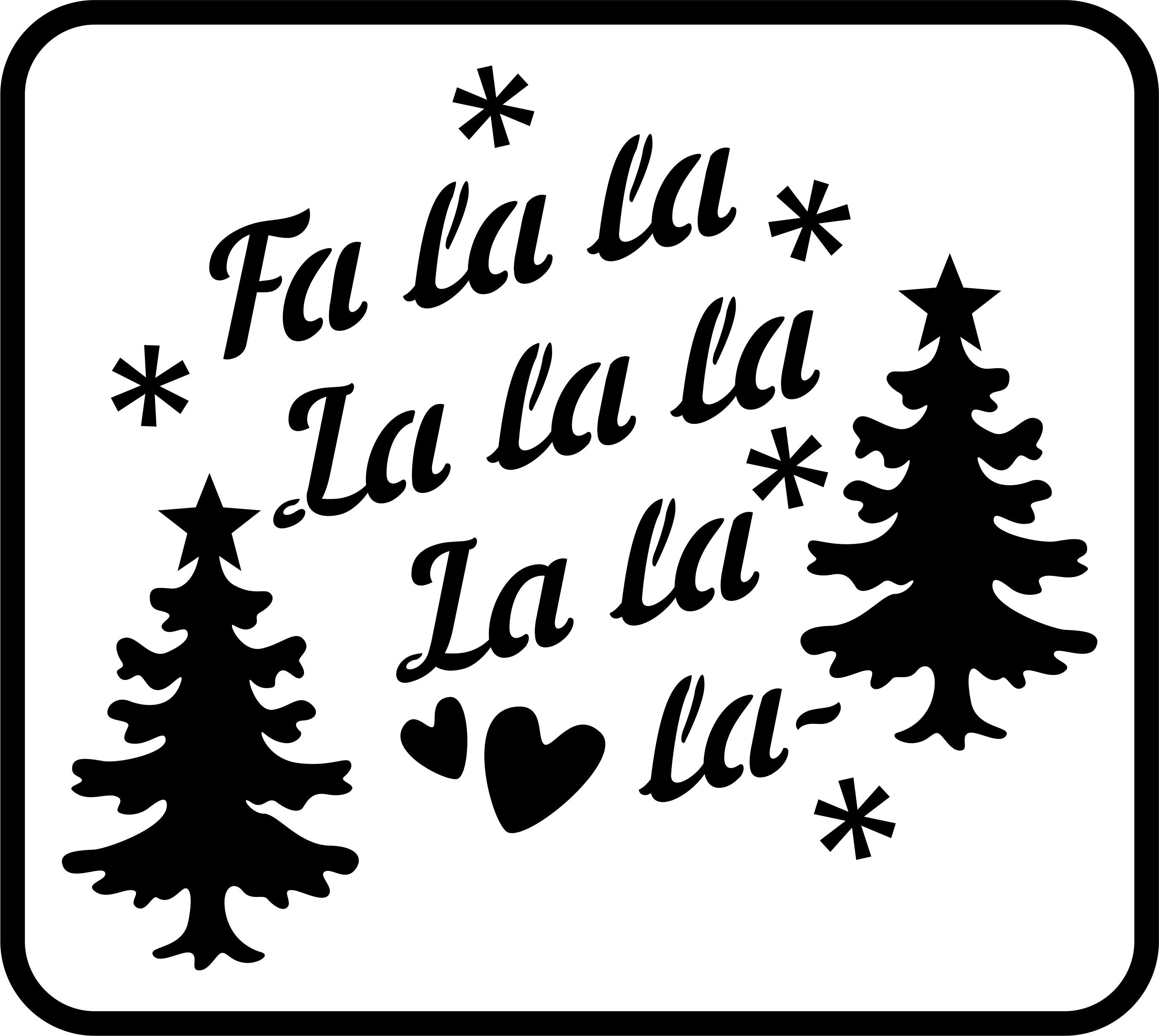 Fa La La | JRV Stencils JRV Stencils