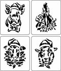 Christmas Farm Animal Minis | JRV Stencils