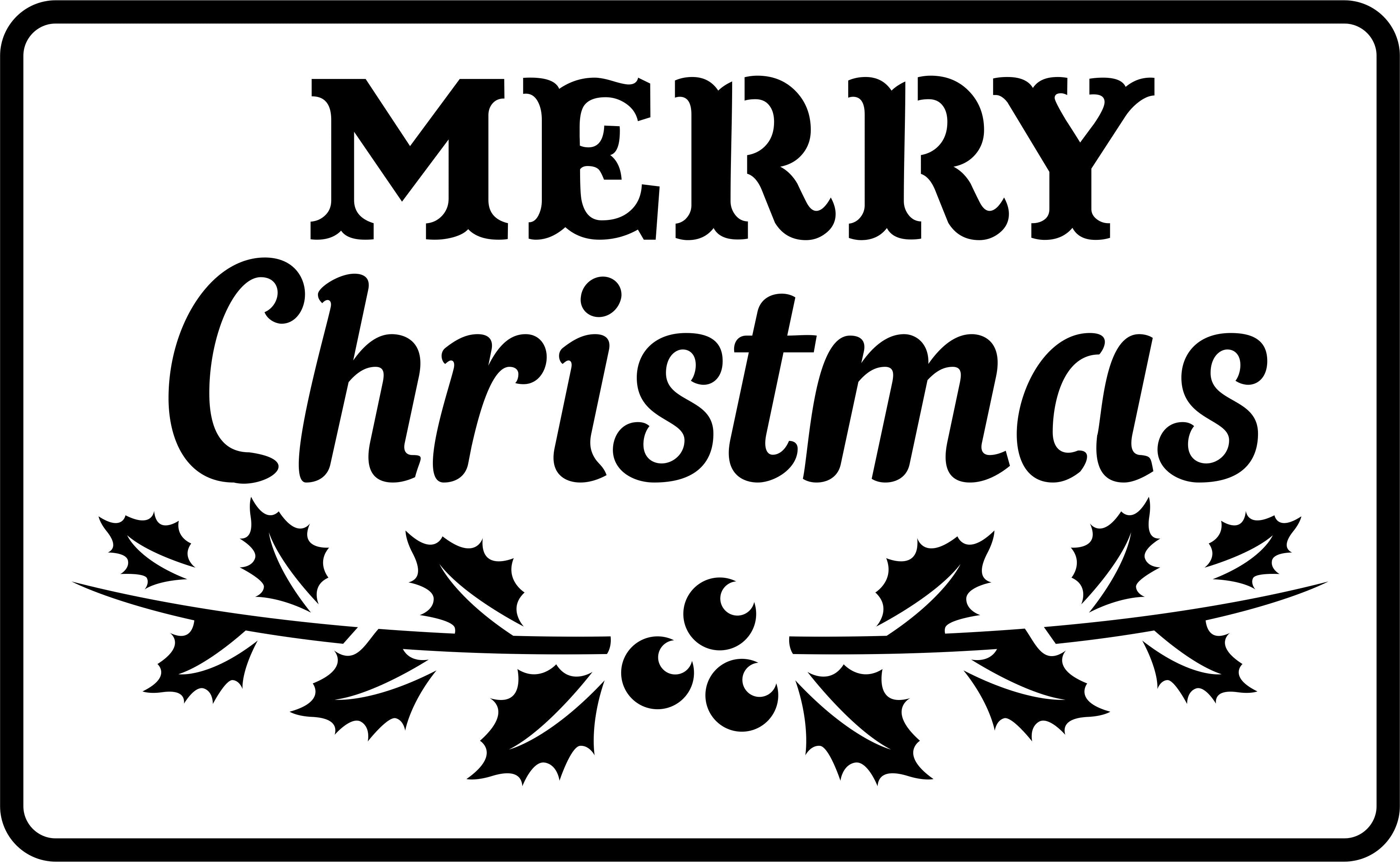 Merry Christmas | JRV Stencils JRV Stencils
