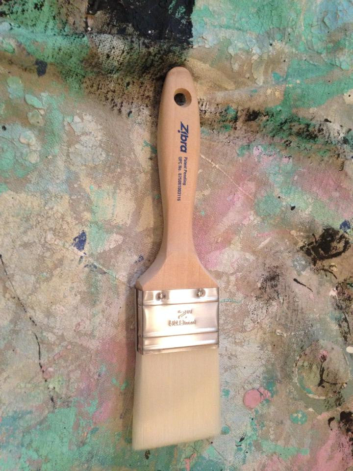 Zibra - 2" CHISELED Trim, Flat, Cut WEDGE Brush