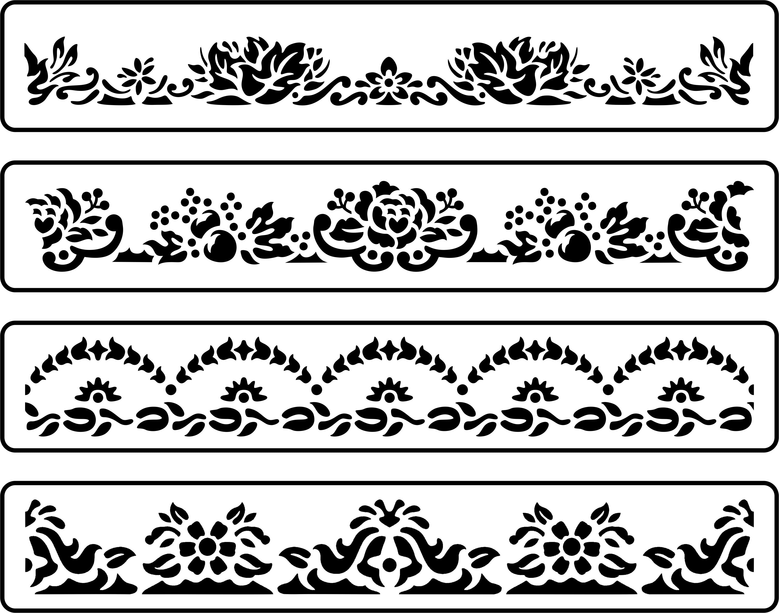 Transferware Border Pack | JRV Stencils