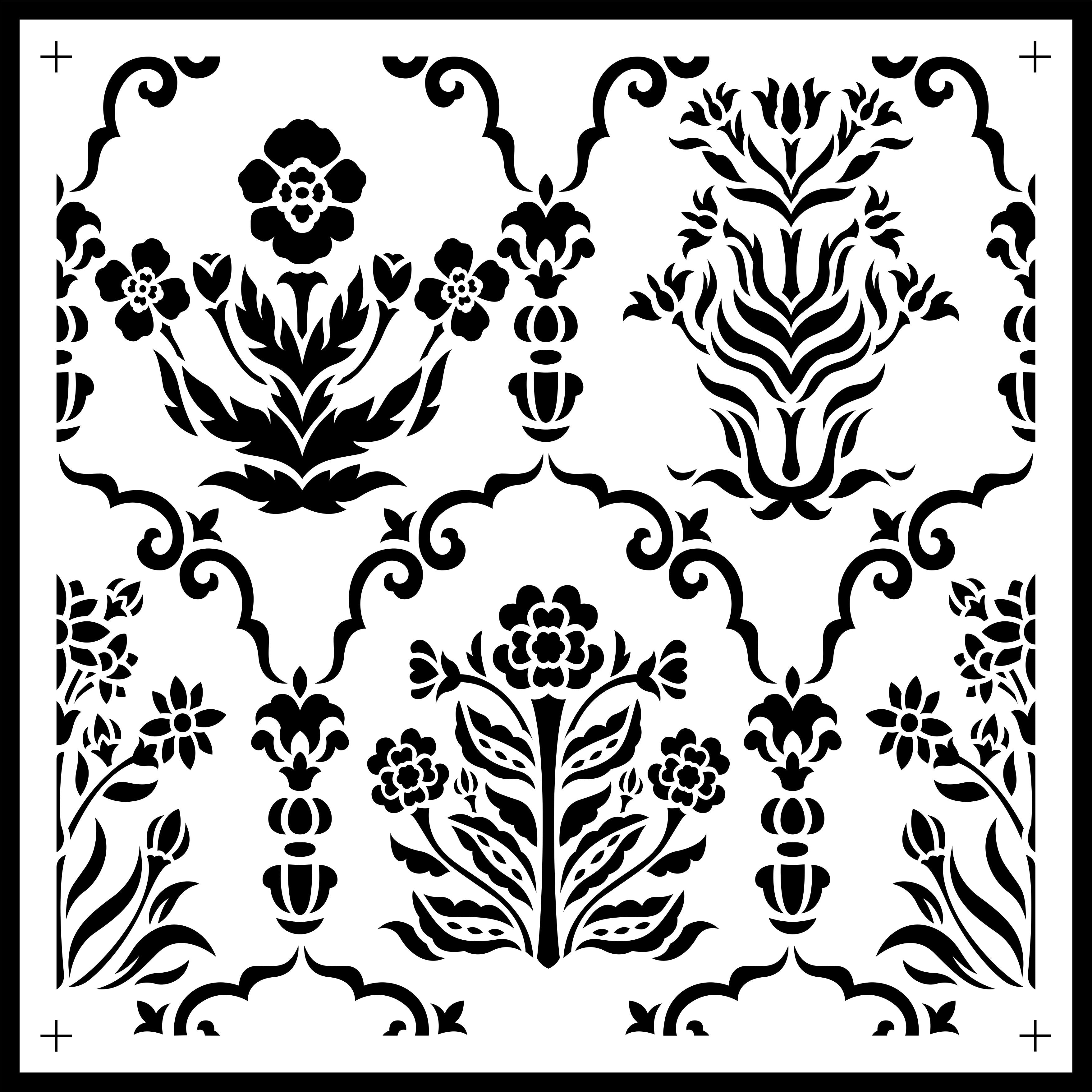 Botanical Tile | JRV Stencils JRV Stencils
