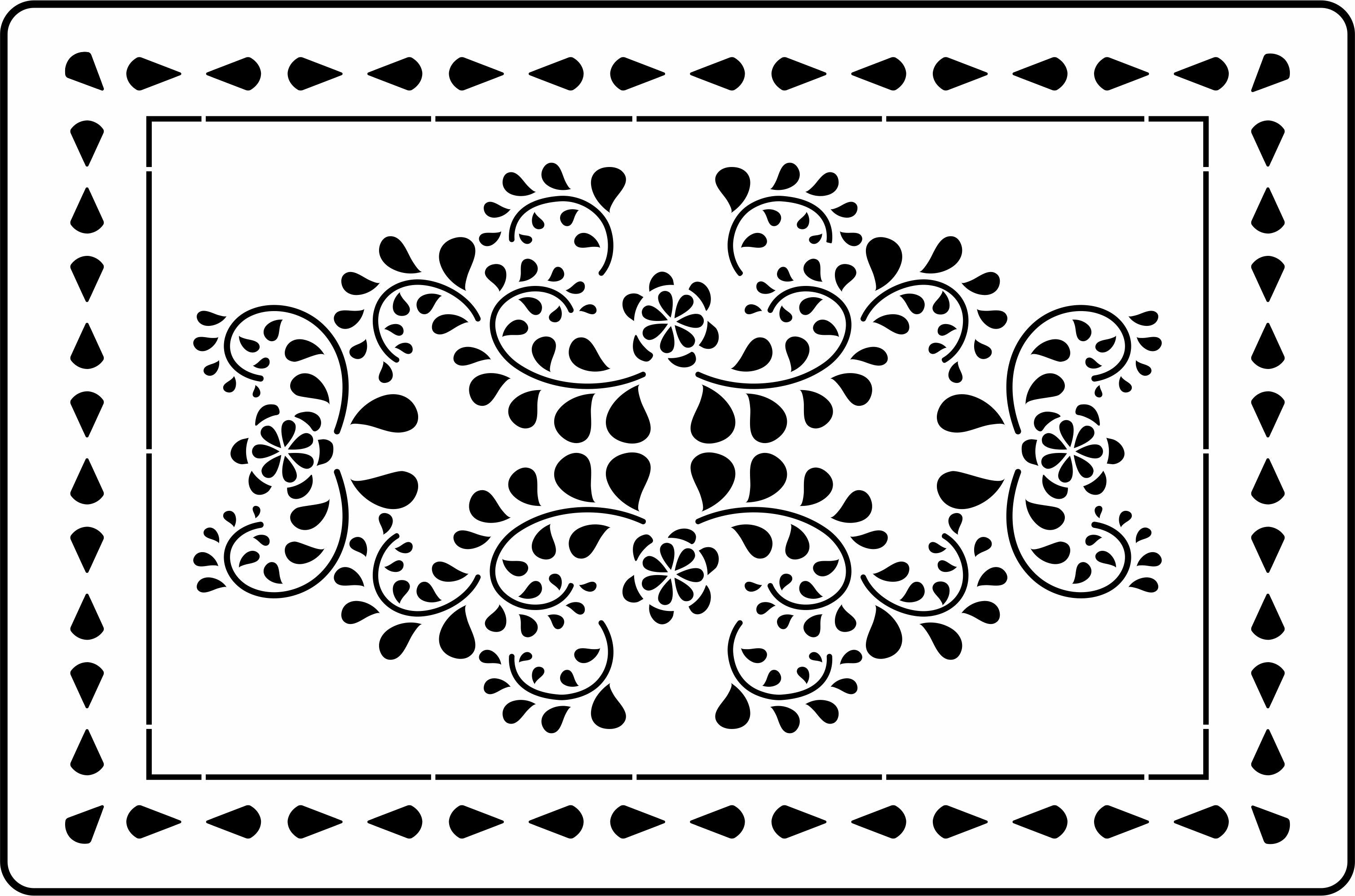 Folk Art Panel | JRV Stencils