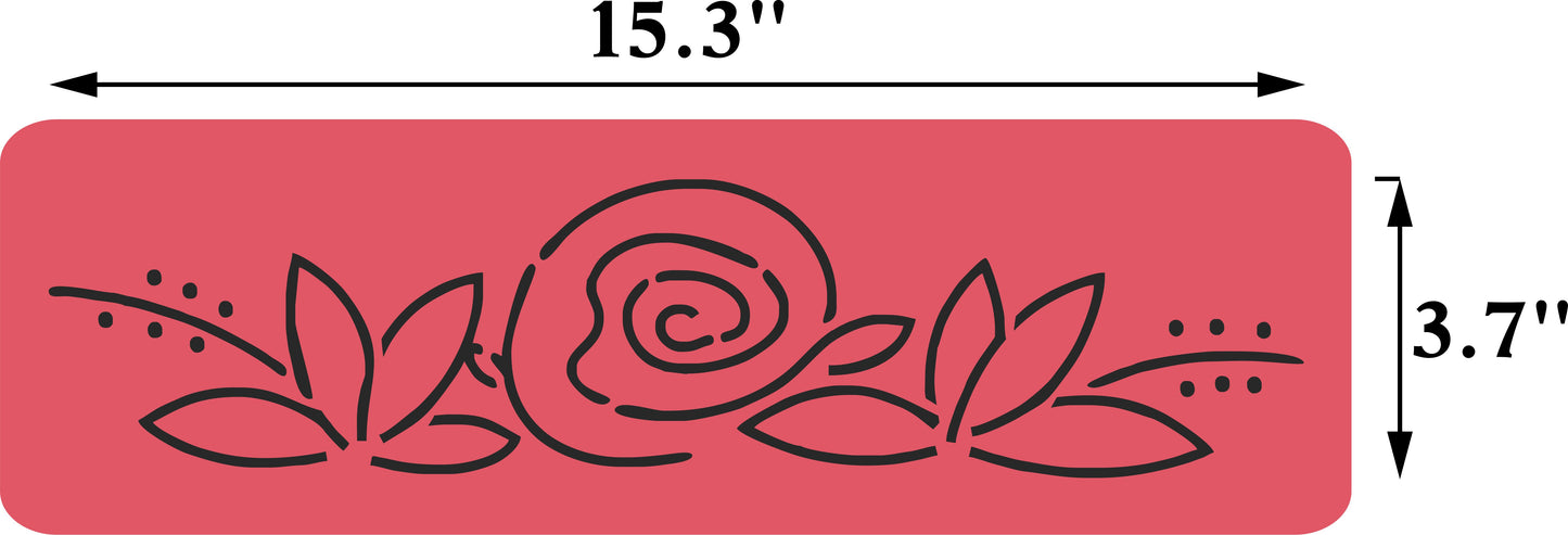 Long Flower Set | JRV Stencils