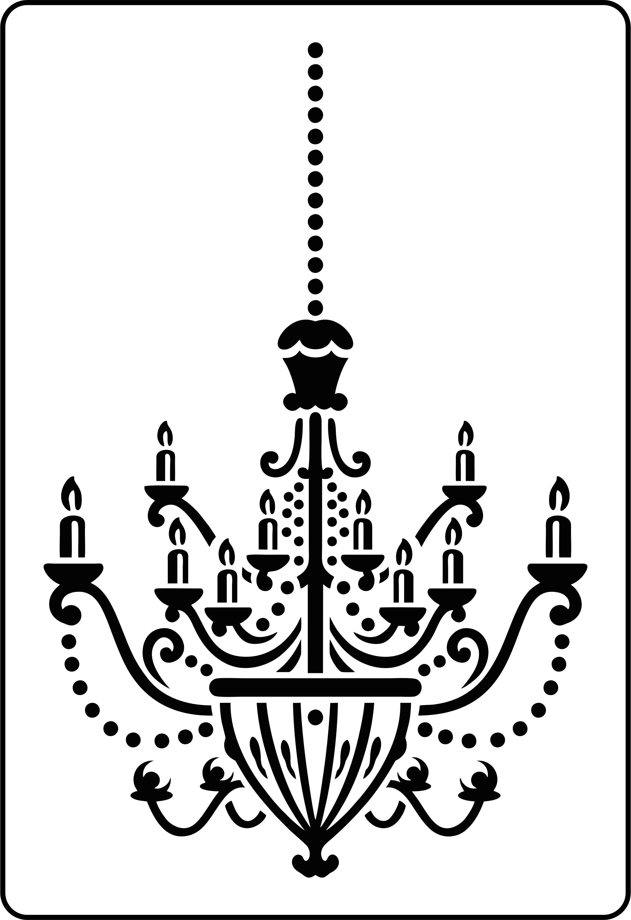 French Chandelier | JRV Stencils