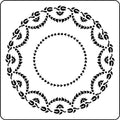 Delicate Edges Plate - Transferware | JRV Stencils