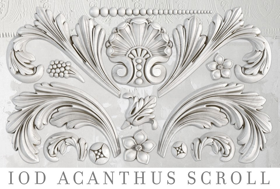 Iron Orchid Designs Acanthus Scroll | IOD Mould