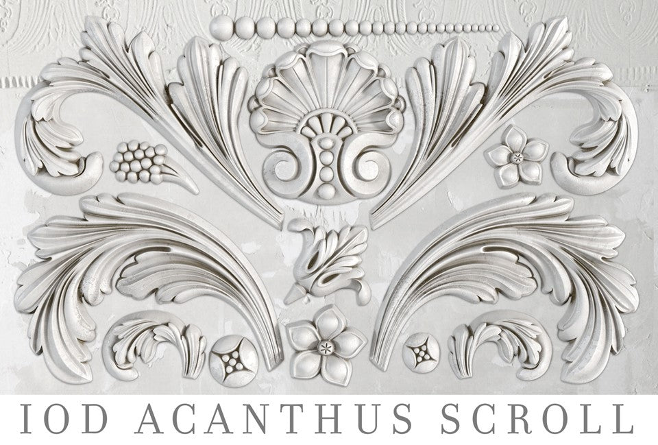 Acanthus Scroll | Mould | IOD Iron Orchid Designs IOD