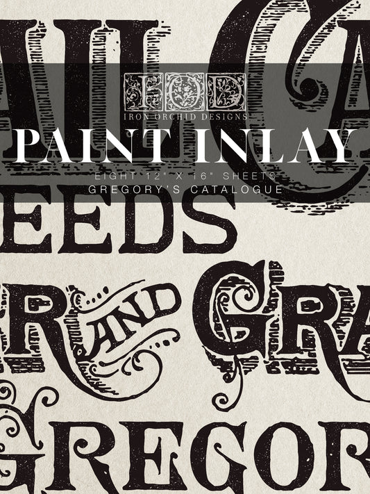 Iron Orchid Designs Gregory’s Catalogue | IOD Paint Inlay