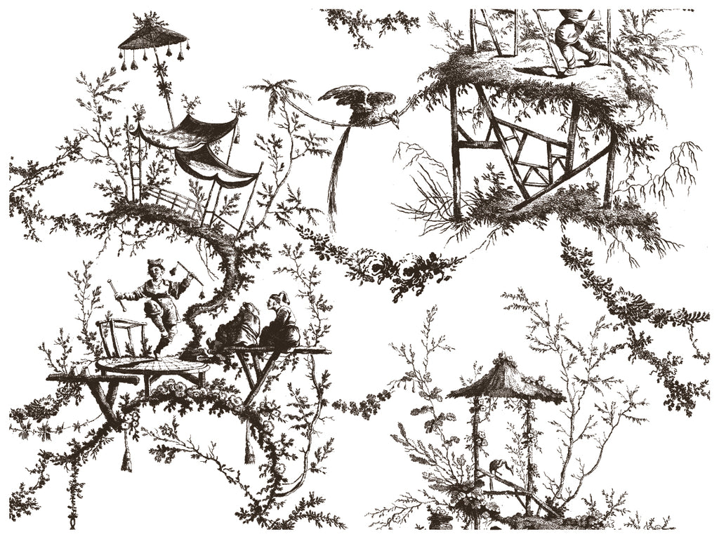 Petits Parasols Black | Paint Inlay | IOD Iron Orchid Designs