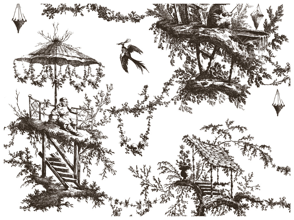Petits Parasols Black | Paint Inlay | IOD Iron Orchid Designs