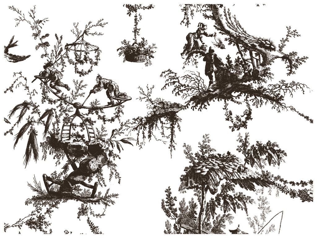 Petits Parasols Black | Paint Inlay | IOD Iron Orchid Designs