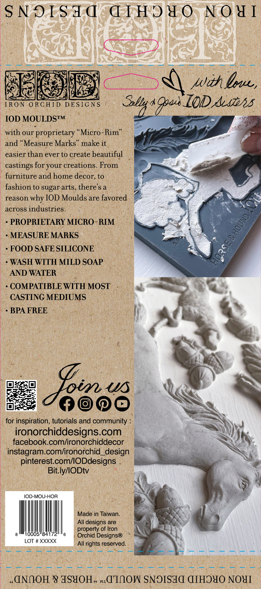 Horse & Hound Discontinued | Decor Mould | IOD