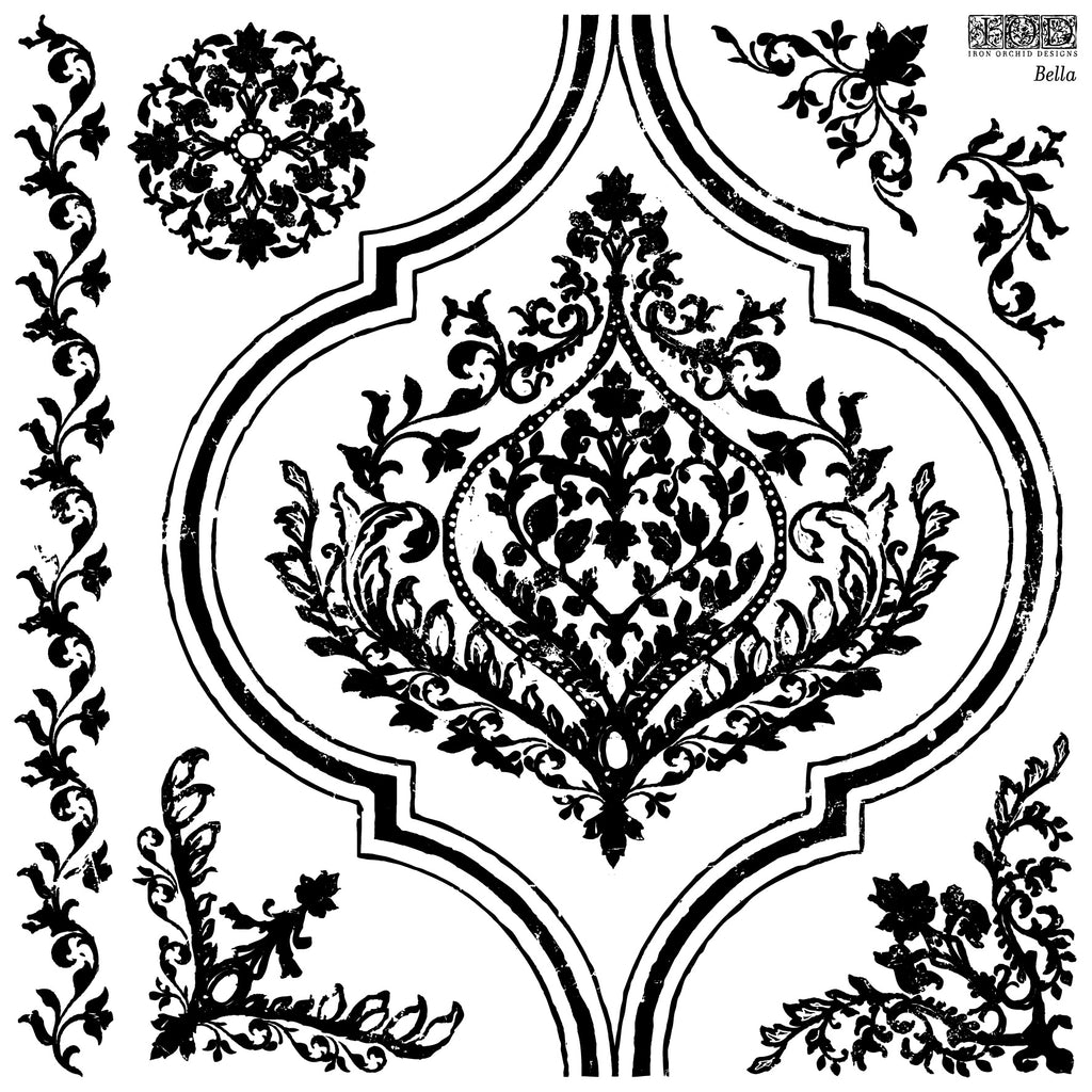 Bella | Stamp | Discontinued IOD Iron Orchids Designs