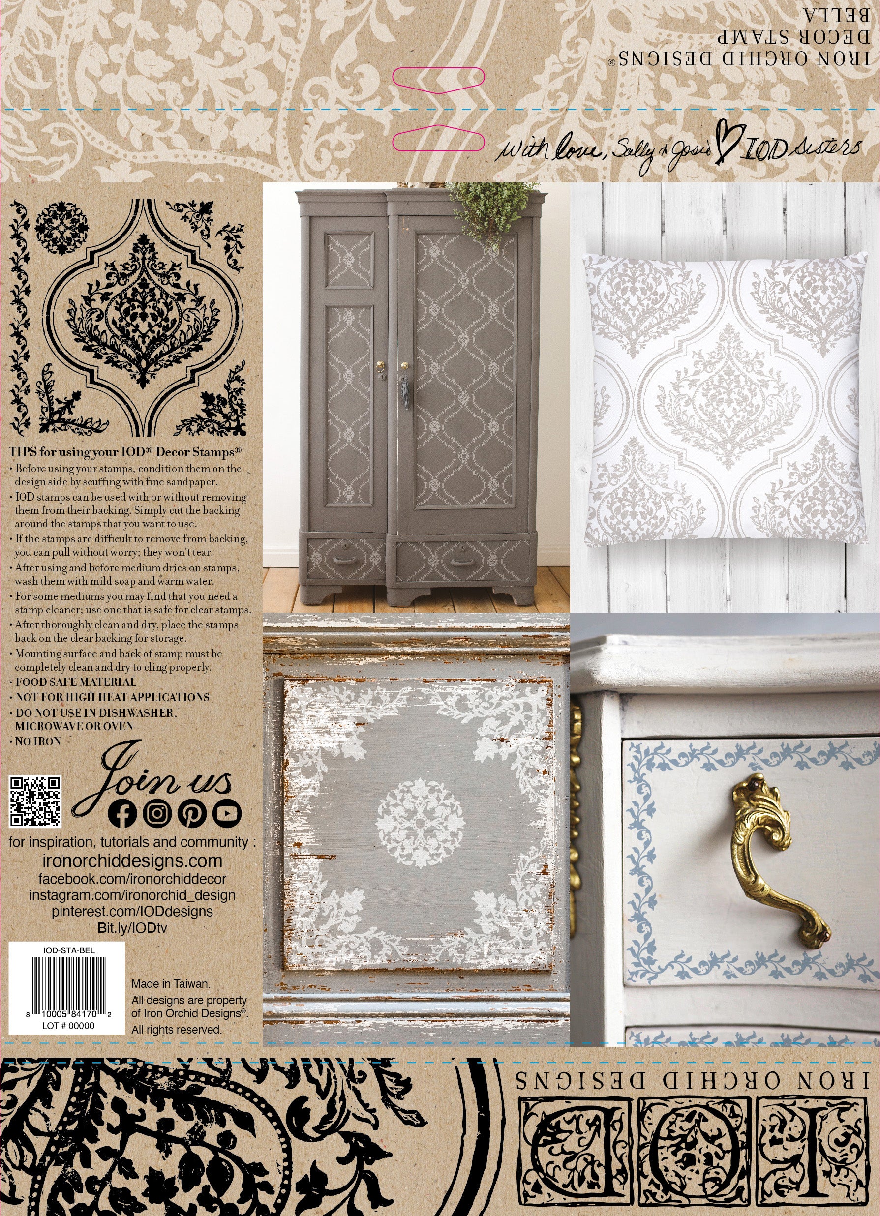 Bella | Stamp | Discontinued IOD Iron Orchids Designs