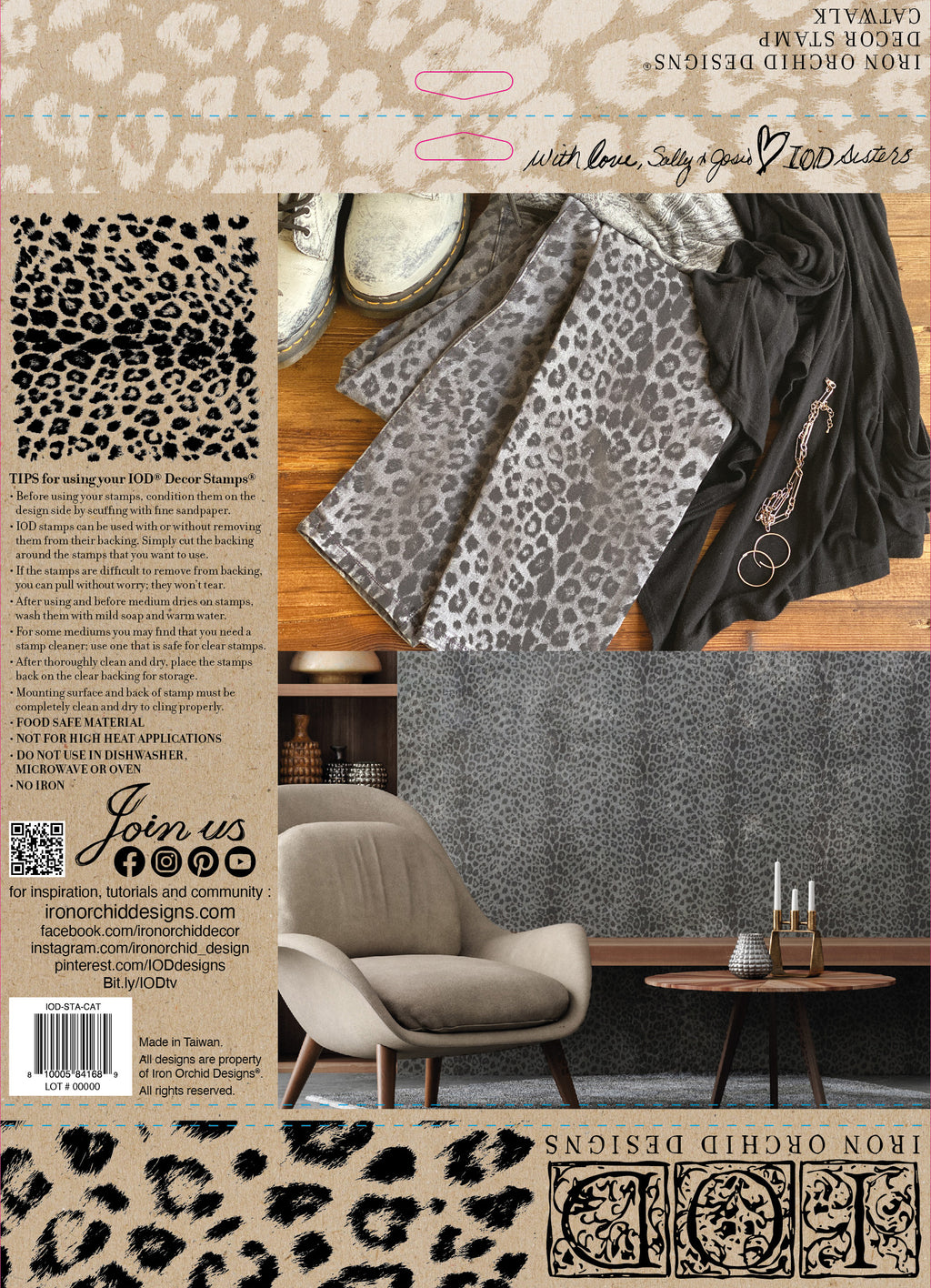Catwalk | Stamp | Discontinued IOD Iron Orchids Designs