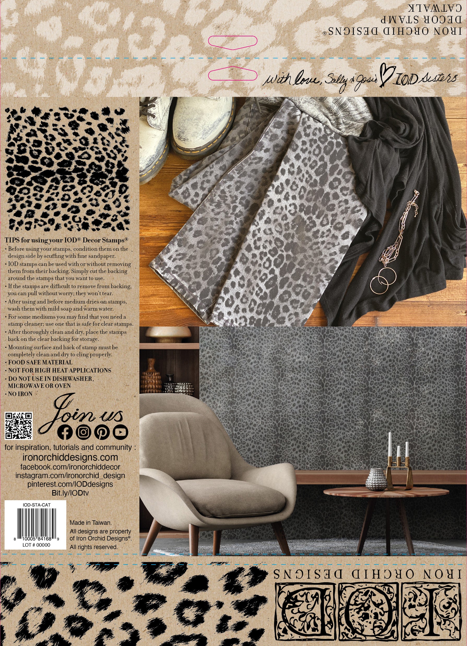 Catwalk | Stamp | Discontinued IOD Iron Orchids Designs