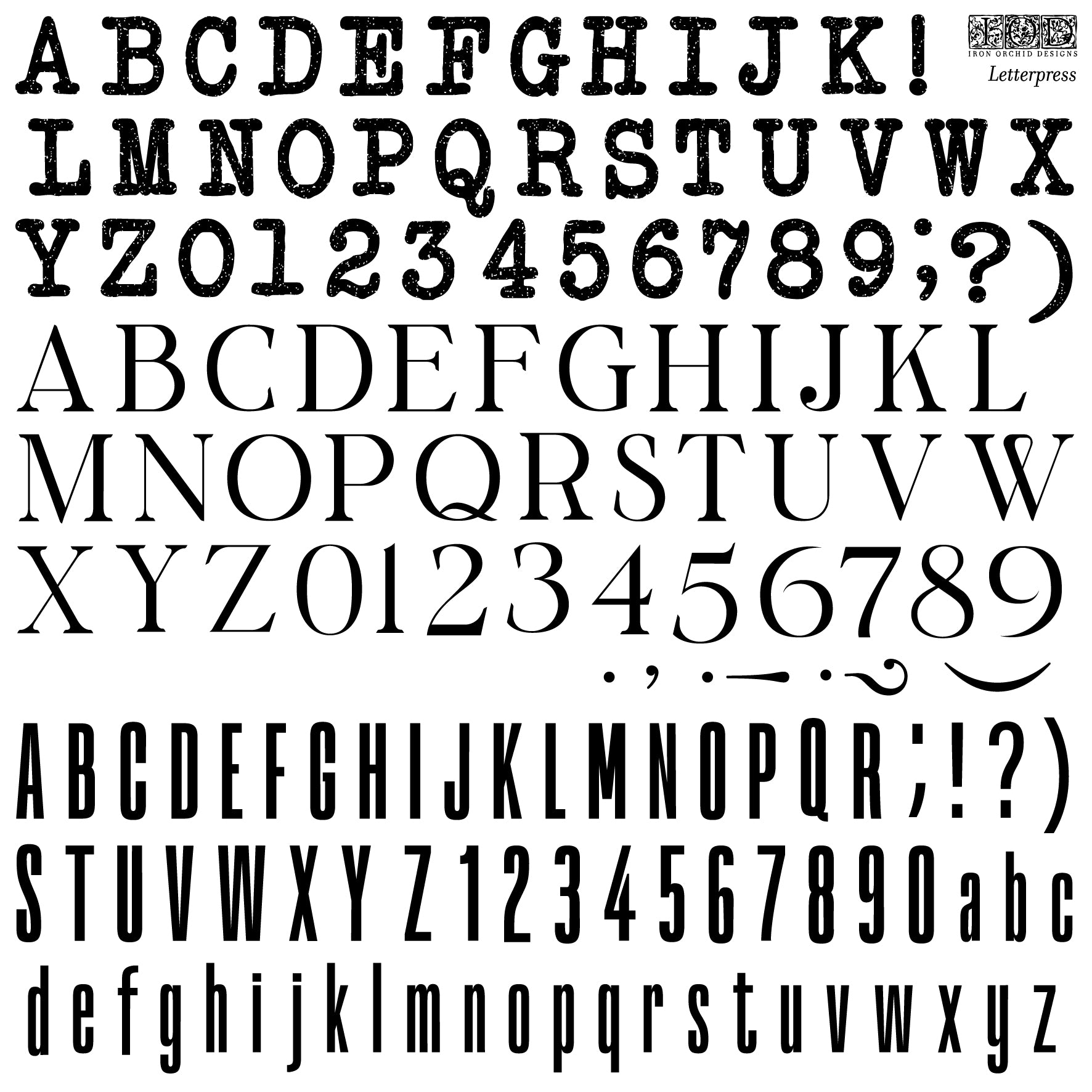 Letterpress | Stamp | IOD Iron Orchids Designs