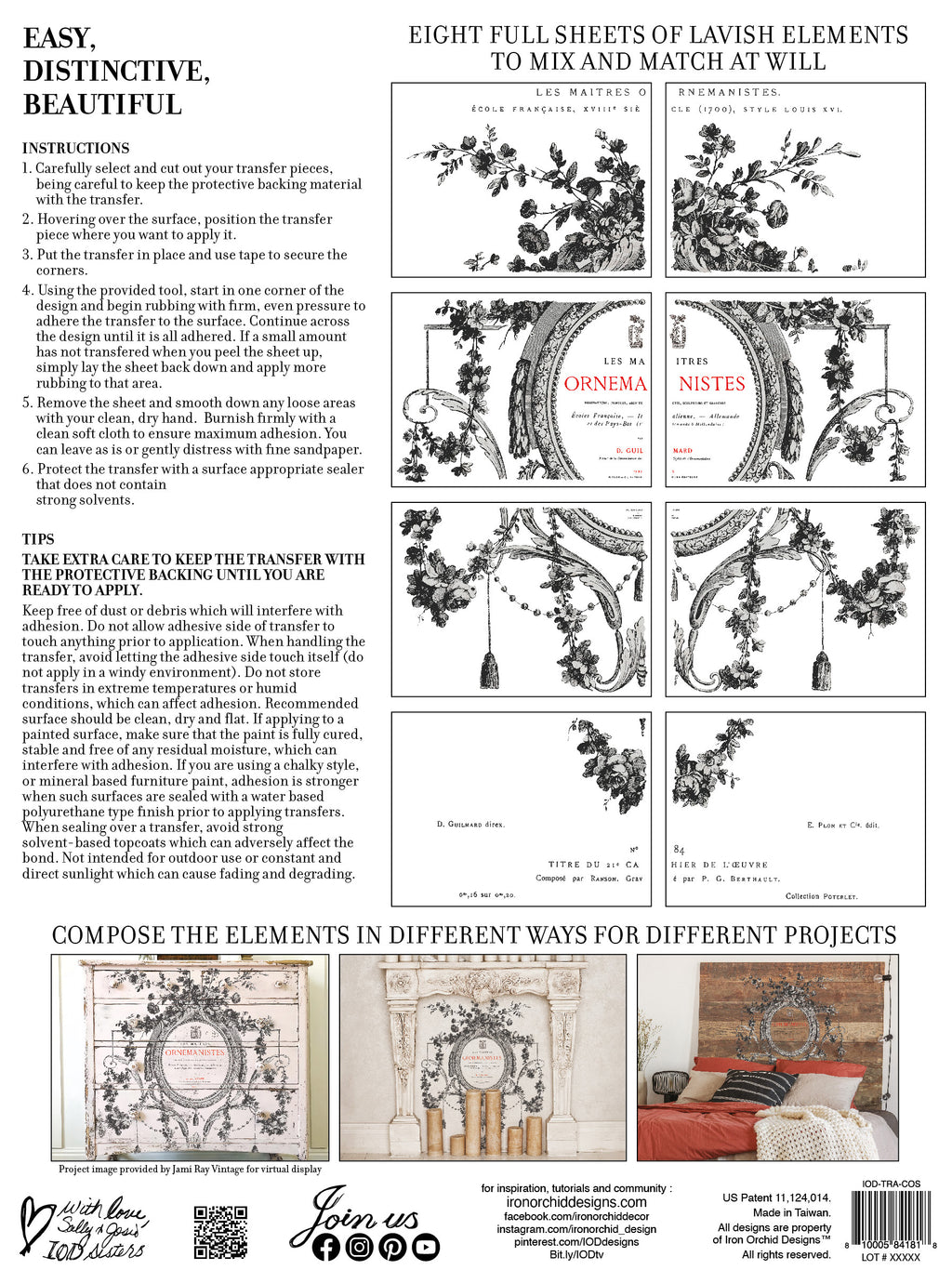 Cosette | Transfer | Discontinued IOD Iron Orchid Designs