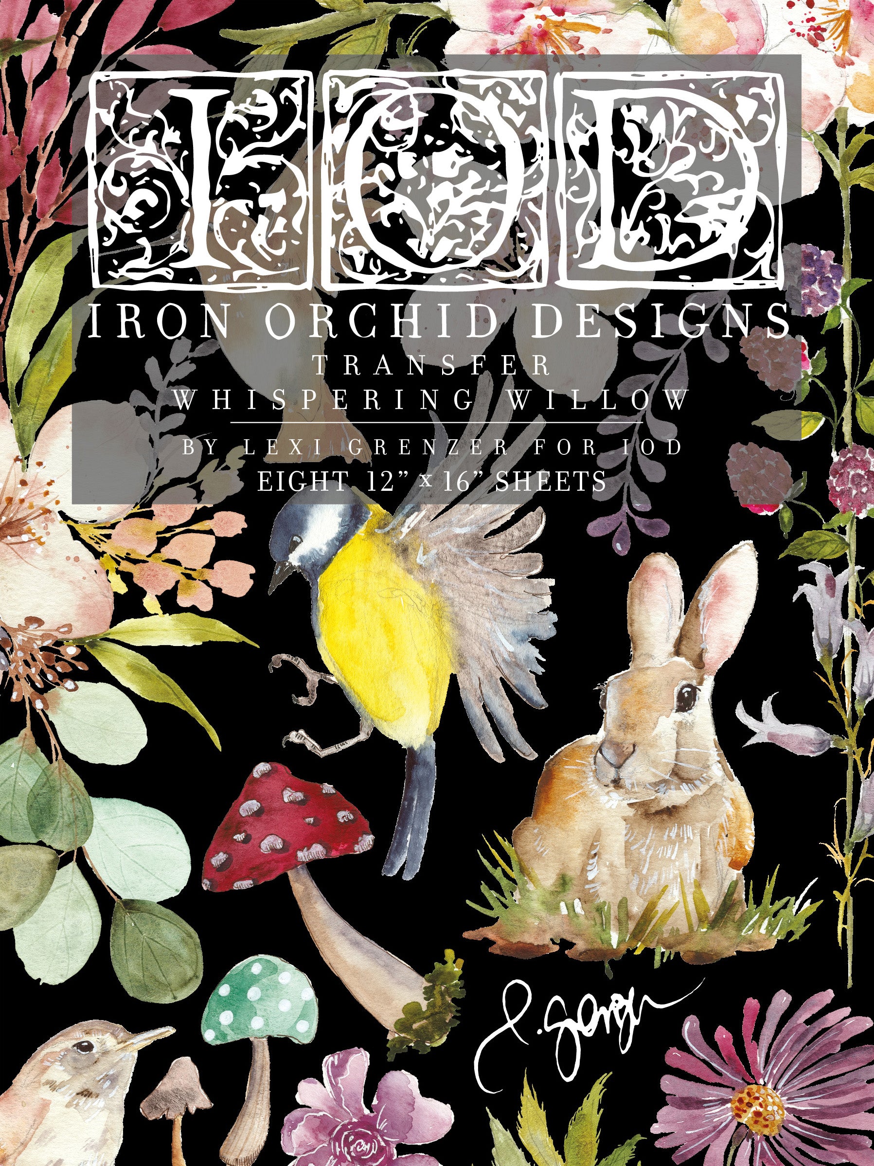 Whispering Willow | Transfer | IOD Iron Orchid Designs