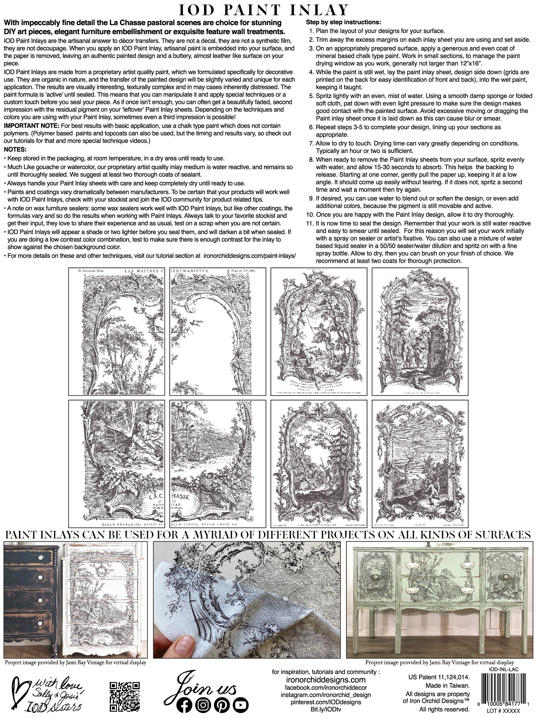 La Chasse | Paint Inlay | IOD Iron Orchid Designs