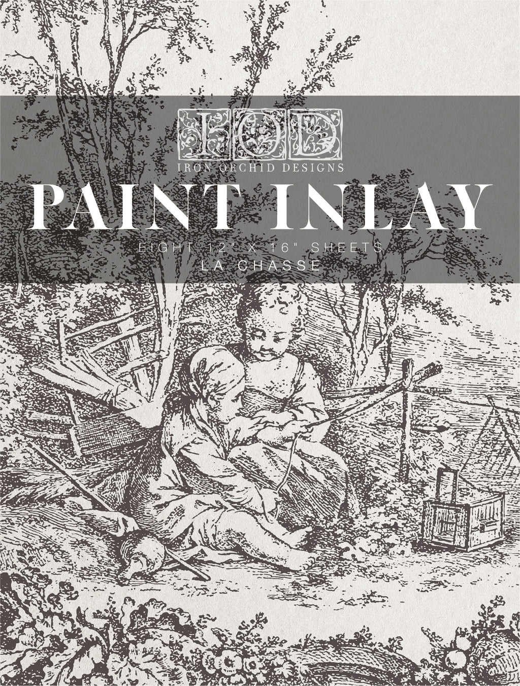 La Chasse | Paint Inlay | IOD Iron Orchid Designs