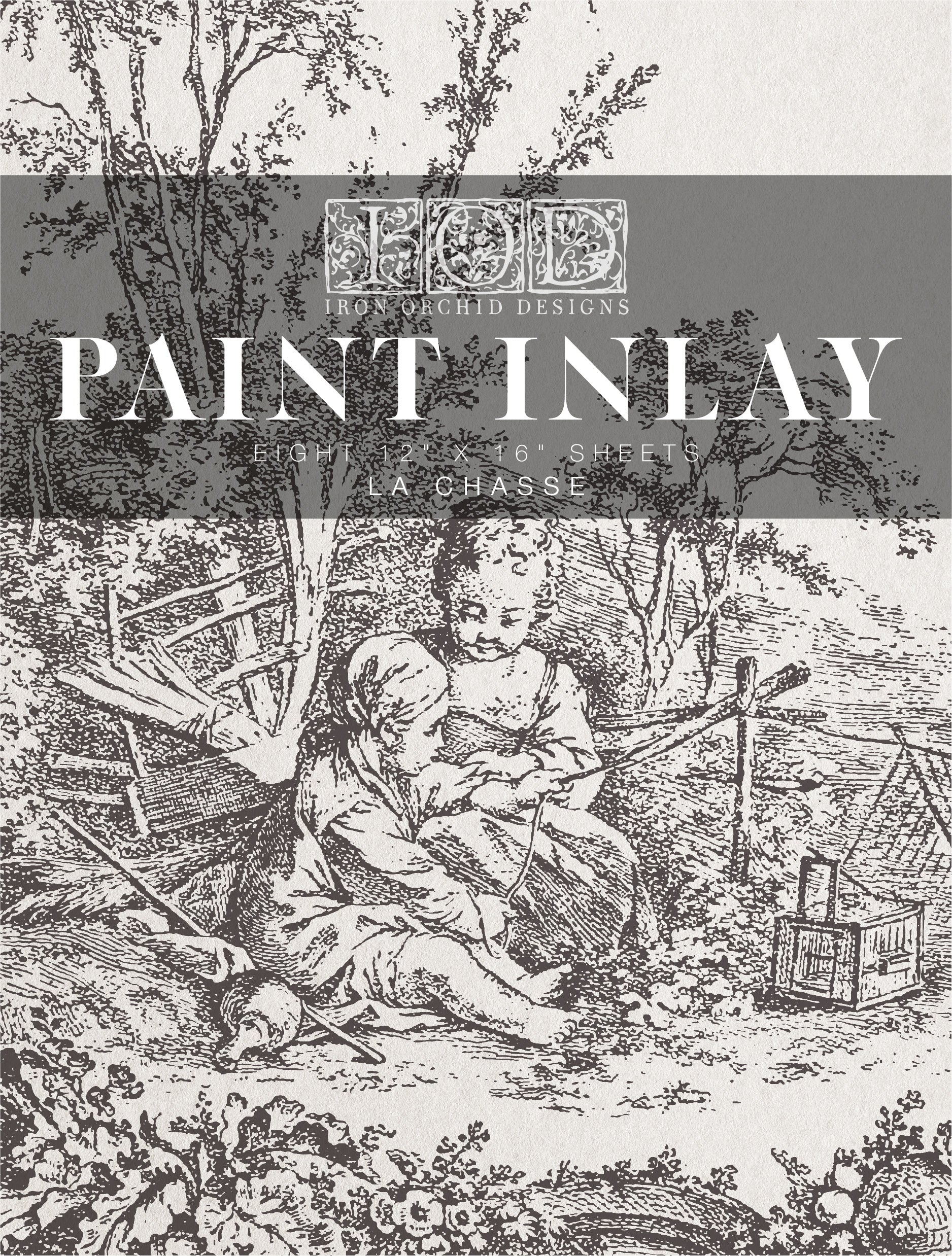 La Chasse | Paint Inlay | IOD Iron Orchid Designs