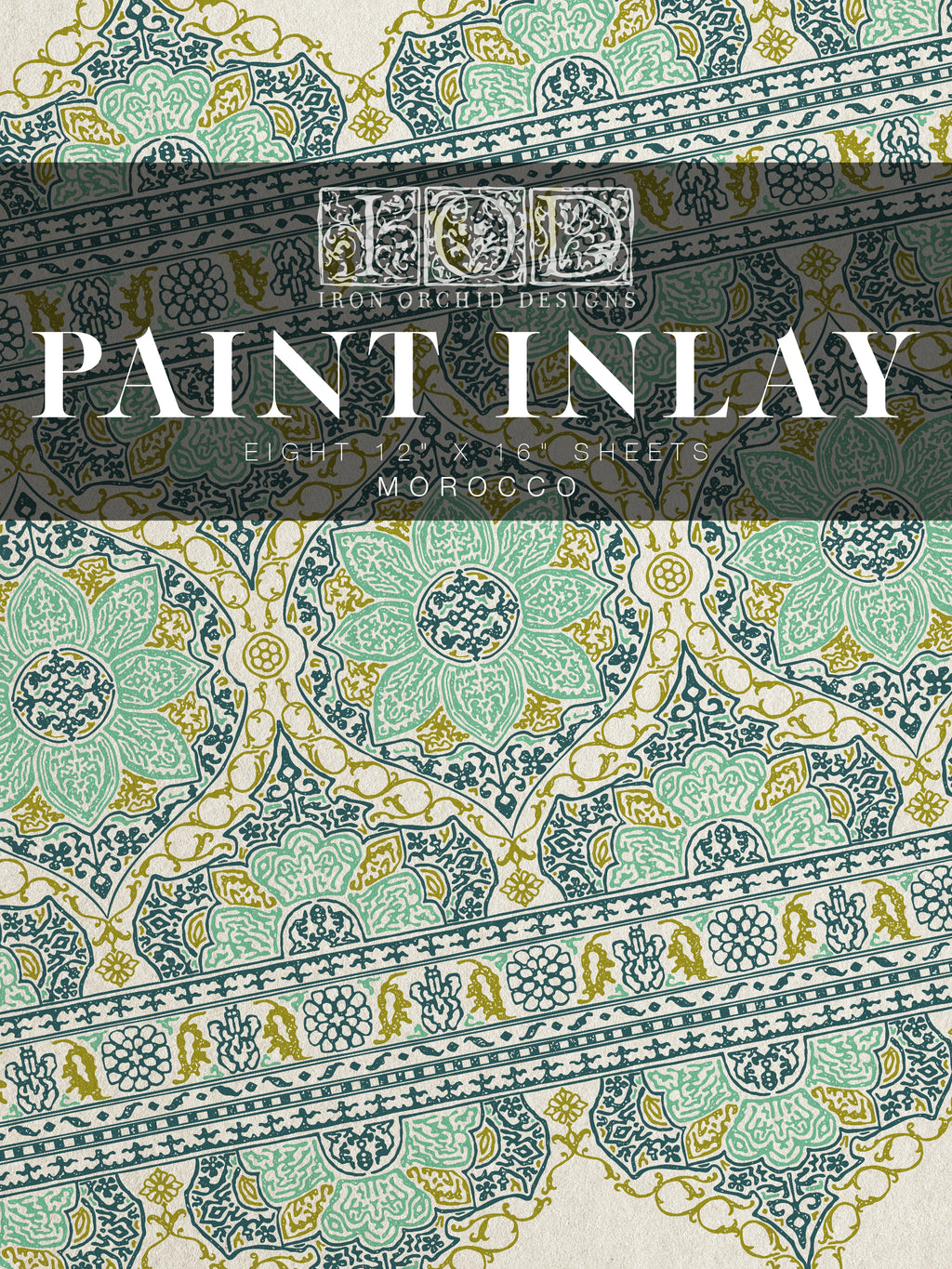 Morocco | Paint Inlay | IOD Iron Orchid Designs