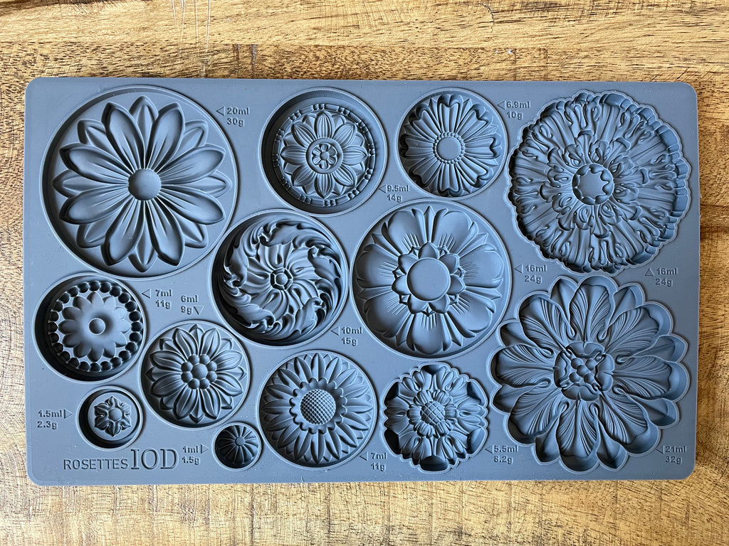 Rosettes | Mould | IOD Iron Orchid Designs