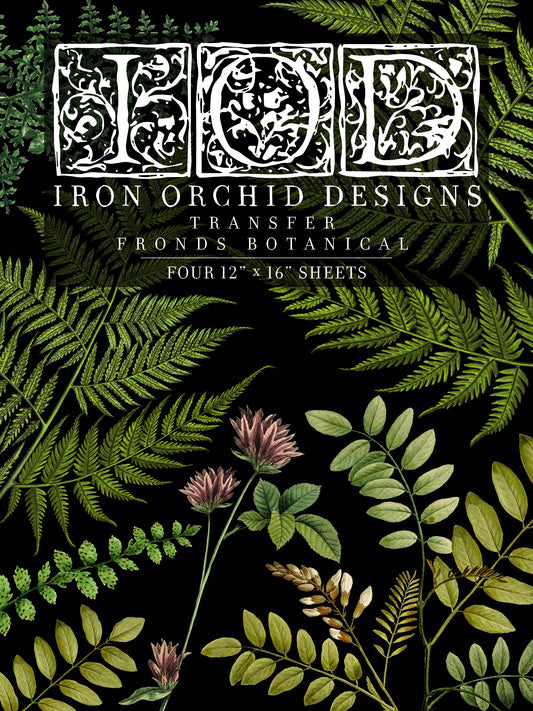 Iron Orchid Designs Fronds Botanticals | IOD Transfer