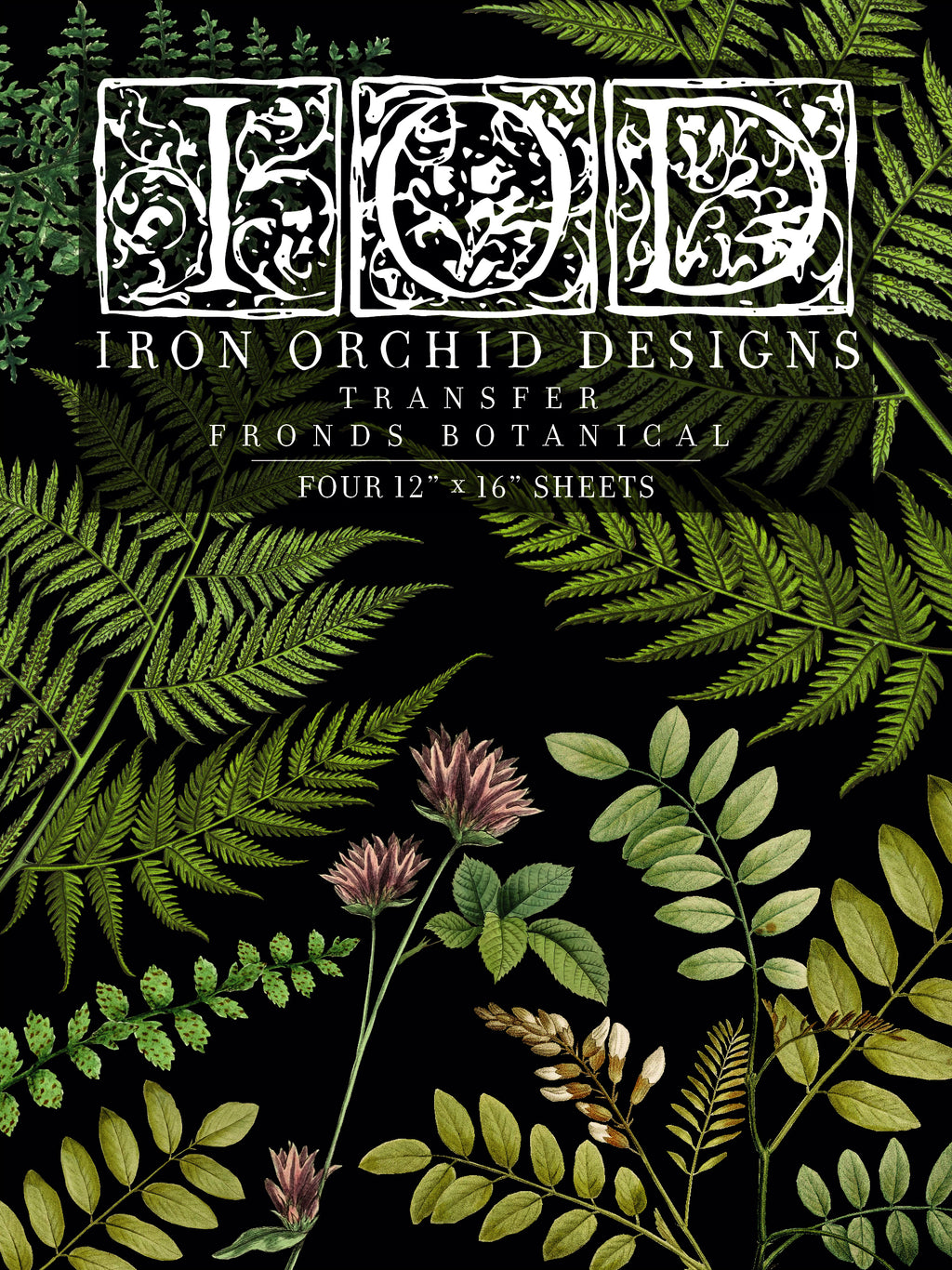 Fronds Botanticals | Transfer | IOD Iron Orchid Designs