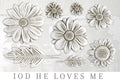 He Loves Me | Mould | IOD Iron Orchid Designs IOD