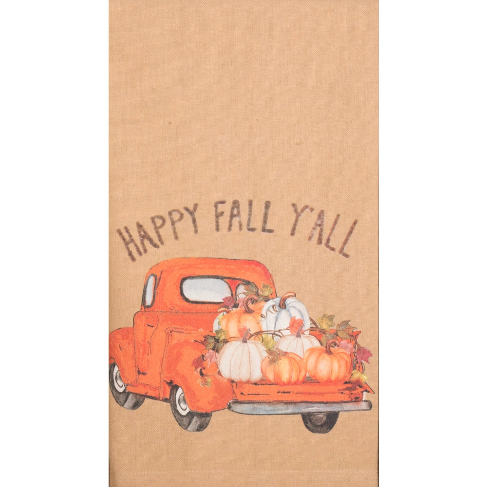 Happy Fall Y'all Truck Towel