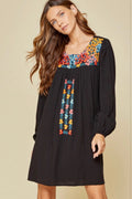 Floral Embroidered Dress